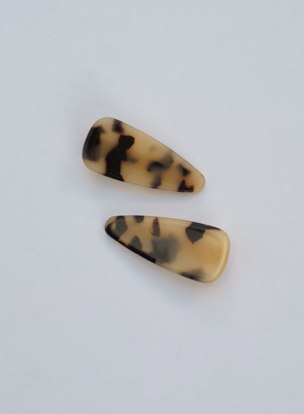 The Baby Barrette  Set- Light Tortoise