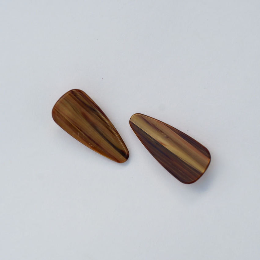 The Baby Barrette Set- Tigerseye